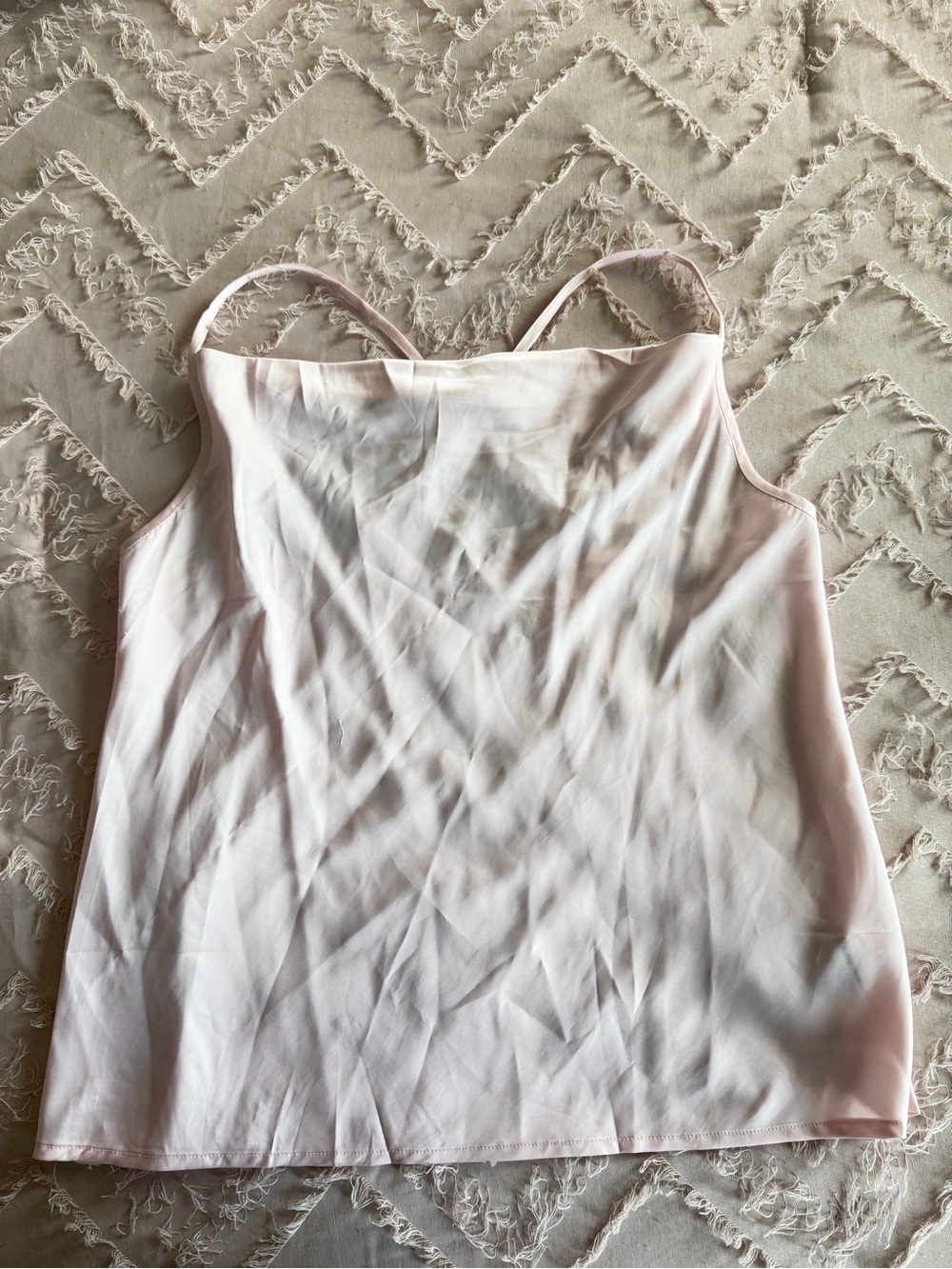 Ekouaer Pink Camisole Spaghetti Strap Tank Top, Size Medium